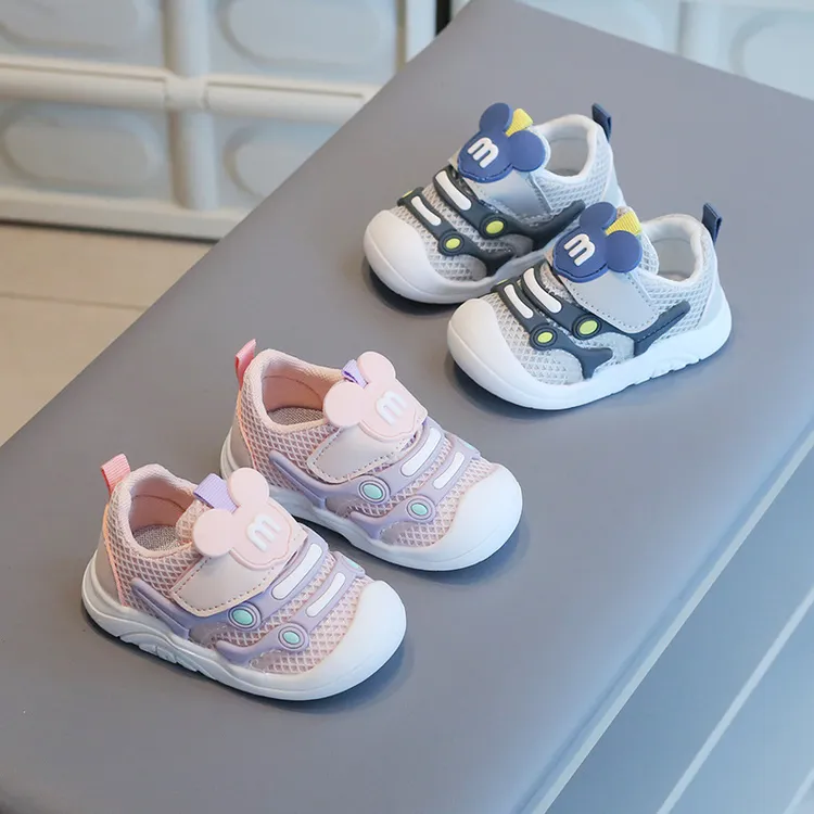 2024毛毛虫春夏网鞋婴儿软底学步鞋女0-1岁2男宝宝透气网面单鞋春