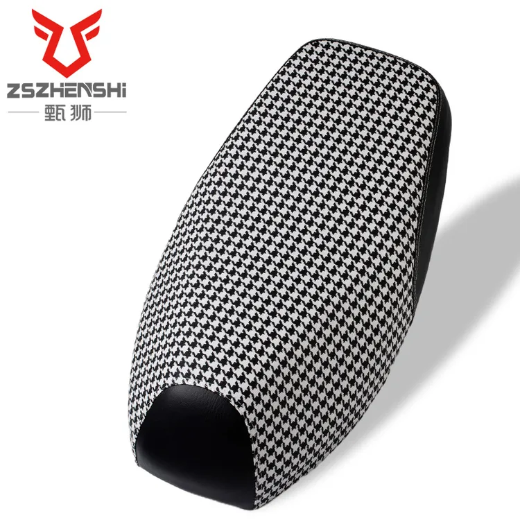 爱玛电动车坐垫套防水防晒踏板摩托车皮革座套四季通用雅迪小龟王