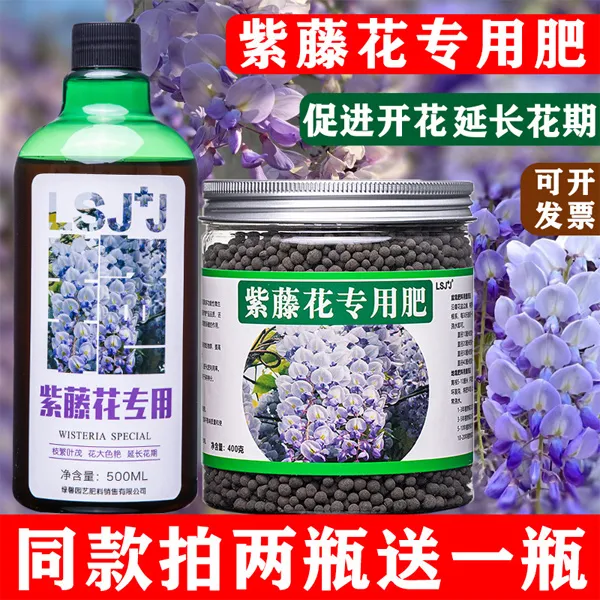 紫藤专用肥紫藤花肥料绿叶营养液盆景栽室内外有机肥家庭四季缓释