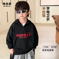 【秋季新品】男童韩版连帽棉质卫衣潮范春秋款中大童新品|24cc05