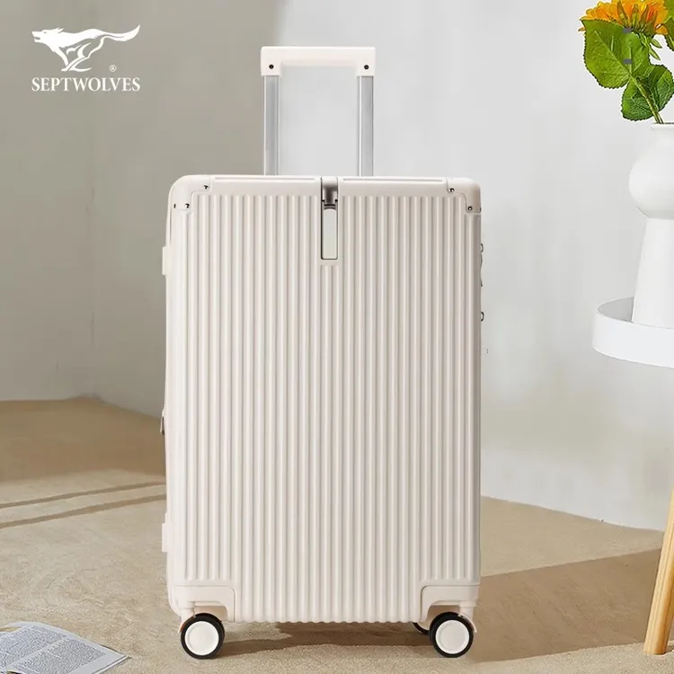 七匹狼行李箱男女多功能学生拉链拉杆箱大容量20寸登机密码旅行箱