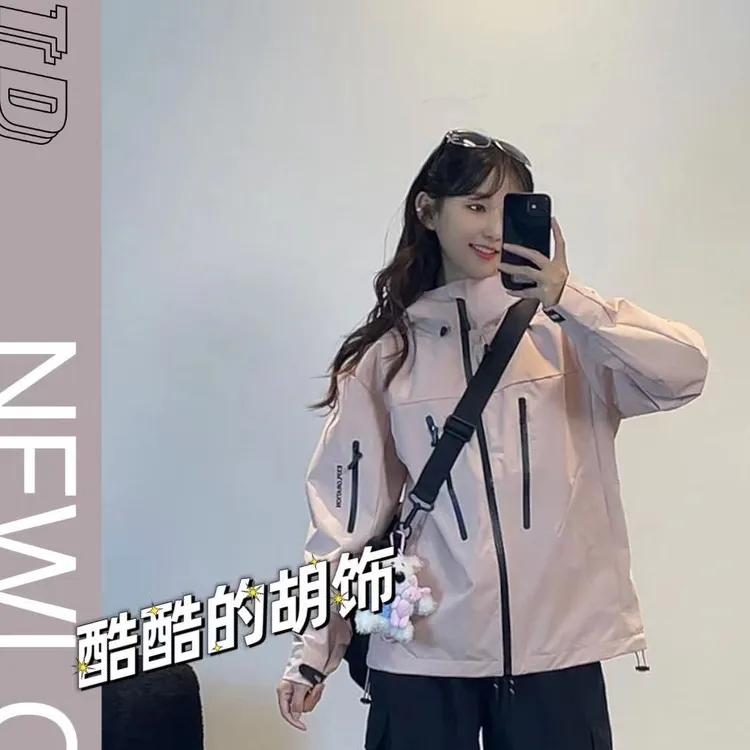 秋冬新款男女装五防冲锋衣三合一情侣款户外登山服可拆卸防水外套