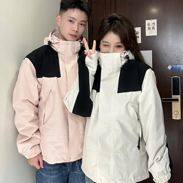 北家正版春秋冲锋衣户外可拆卸三合一男女情侣运动防水登山服外套