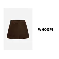 【Whoopi】巨显瘦百搭！A版高腰气质灯芯绒短裙