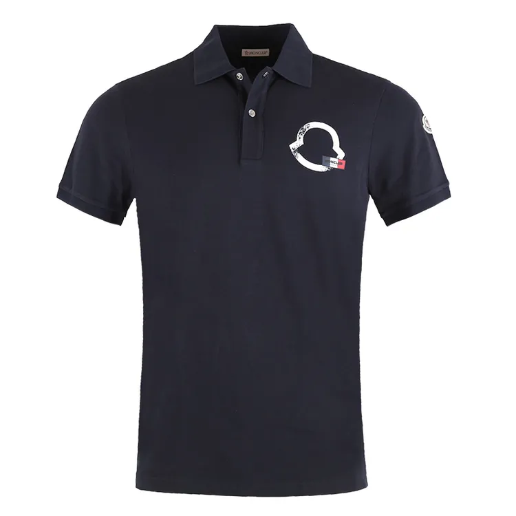 Moncler/盟可睐男士徽标翻领短袖POLOT恤衫 8A00009 8390T