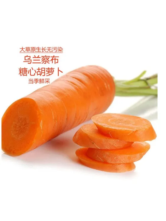 （二哥传媒）专属内蒙大草原水果糖心胡萝卜2.5kg农家产地发货新鲜