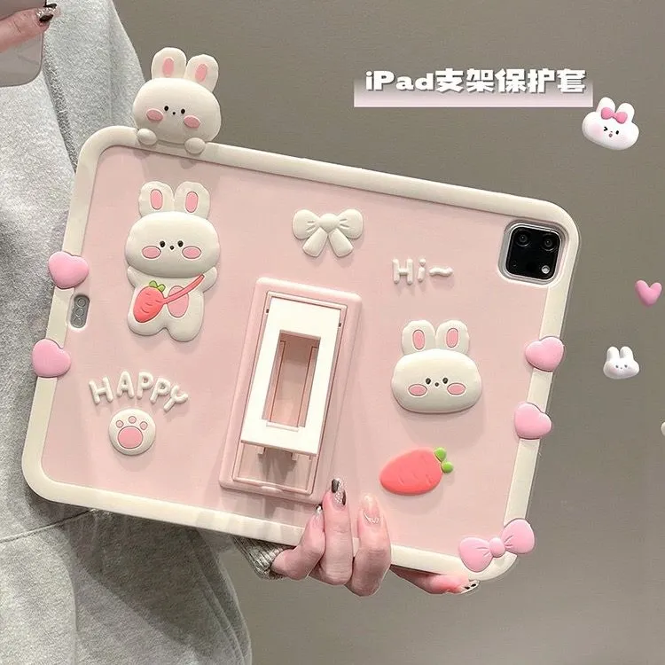 可爱兔子iPad10/9/11代保护套Air6/Air7壳适用苹果平板电脑Pro11