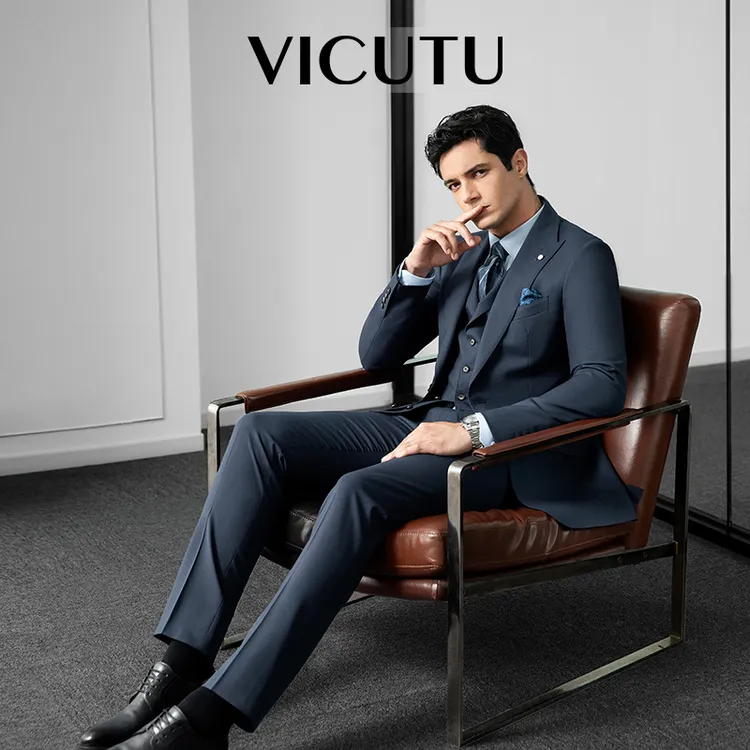 【小蓝西plus】威可多英伦西服上衣男士春秋新款易打理职业商务外套