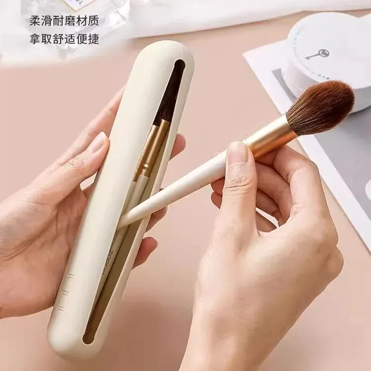 网红化妆刷收纳包便捷旅行腮红眼影刷筒硅胶防水高颜值收纳盒小包
