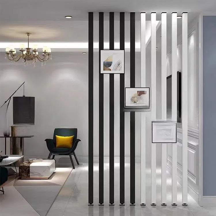 【加厚管材】家用屏风隔断客厅酒店简约玄关碳素钢分割神器定制屏风