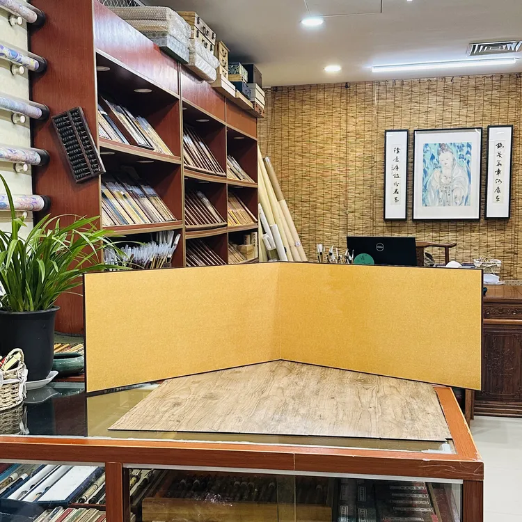 大号书画印屏风熟绢金潜纸银潜纸三种全熟画心工笔小写意书法册页