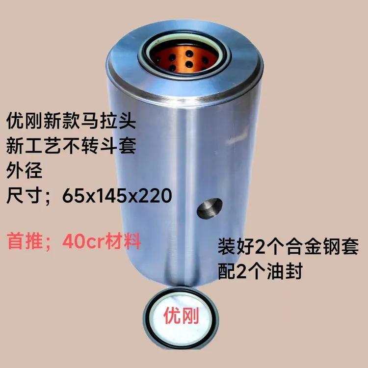【40cr]65*145*220优刚新款马拉头不转外圆能反复装卸斗套耐用