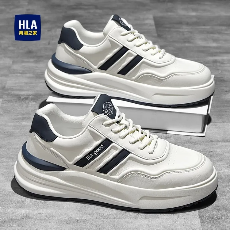 海澜之家男鞋2024新款冬季潮流百搭男士休闲阿甘板鞋运动小白潮鞋