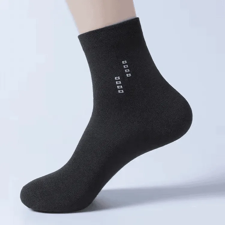 袜子男士中筒袜耐穿中老年男大脚袜商务休闲耐磨男袜