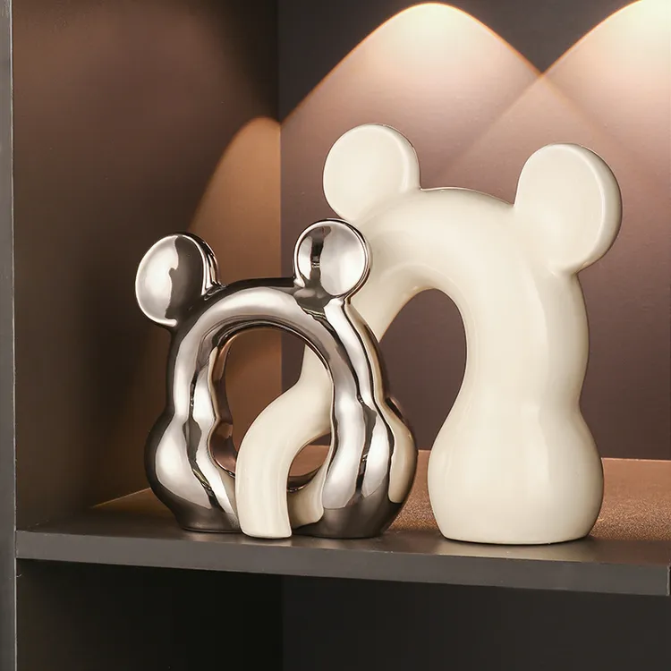 轻奢高档现代酒柜装饰摆件套装创意玄关隔断餐边柜办公室家居摆设