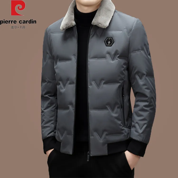 【国际大牌皮尔卡丹】高端轻薄羽绒服男款冬季保暖时尚男士外套潮流