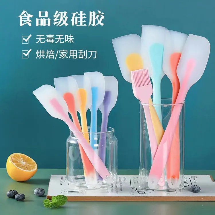 【粉丝福利】一体式刮刀硅胶烘焙工具硅胶铲子耐高温家用一体刮刀