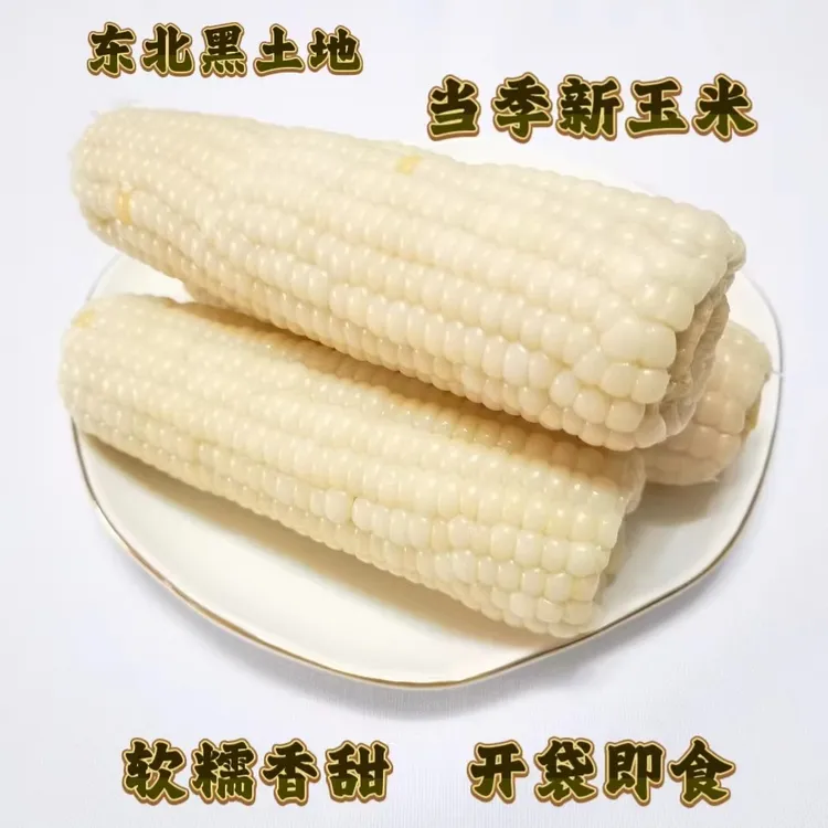 奕侎情东北新白糯玉米白玉米软糯香甜健身粗粮营养早餐非转零添加