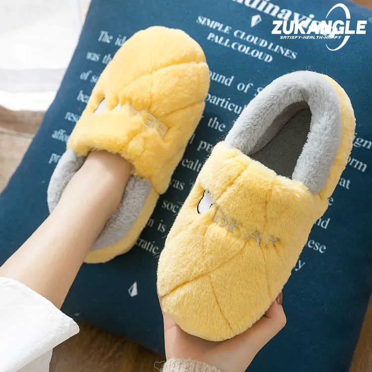 足康乐棉拖鞋女冬季包跟2025新款居家室内情侣毛绒保暖棉鞋男冬天