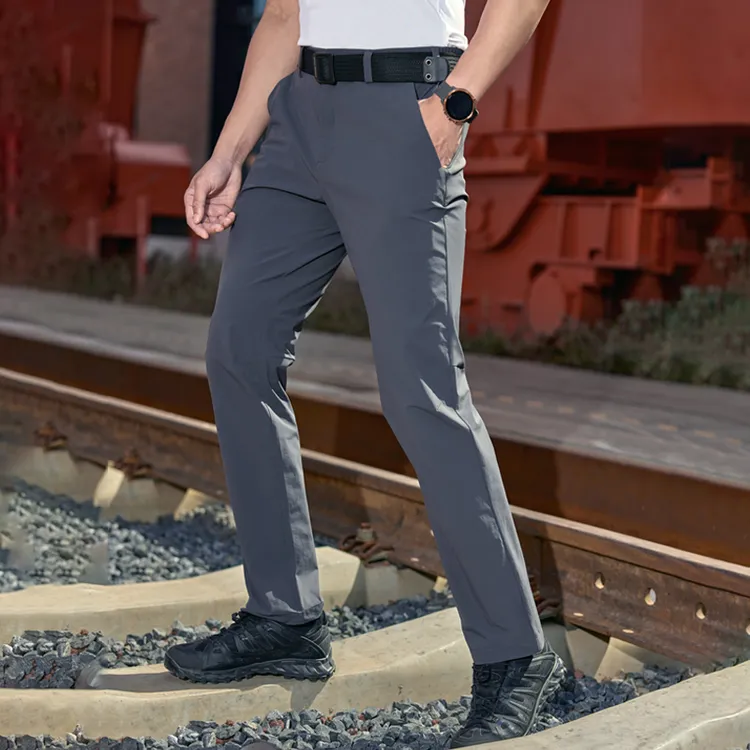 锋芒风行多功能徒步长裤通勤户外轻型裤尼龙哑光弹力裤24074 