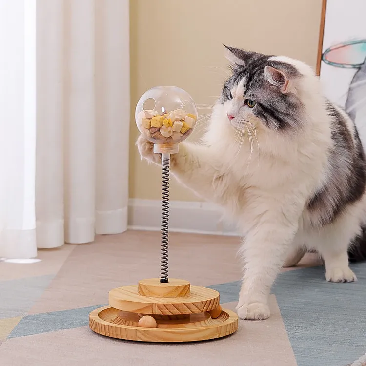 猫玩具漏食球猫咪解闷神器狗狗猫咪智力玩具宠物自嗨漏食器逗猫棒