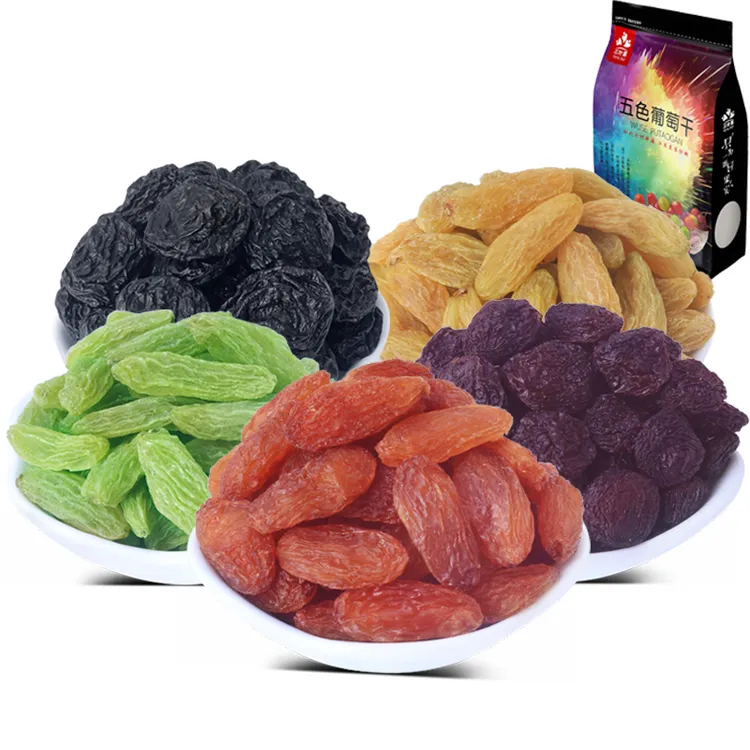 【张小萌推荐】五色葡萄干混合装1斤/2斤自然风干肉厚颗粒饱满香甜