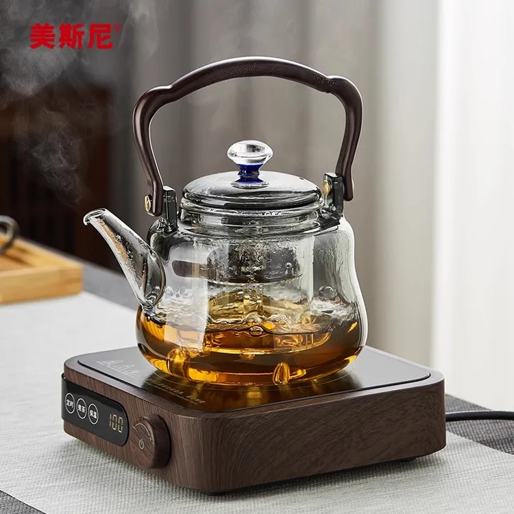 玻璃蒸煮茶壶耐高温电陶炉烧水壶提梁壶养身明火大泡茶壶茶具