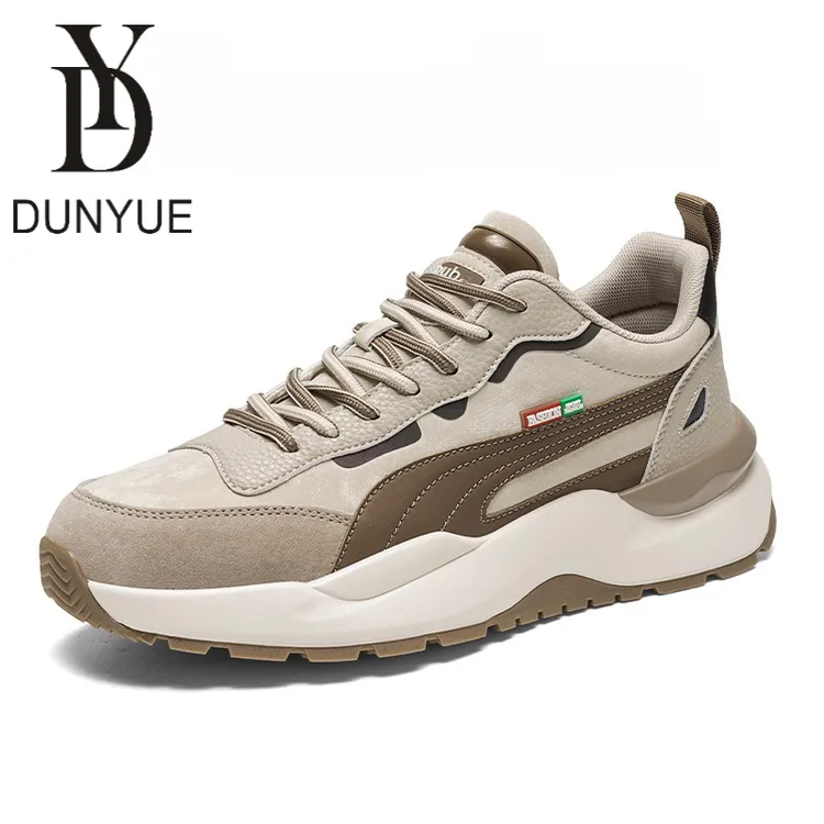DUNYUE品牌轻奢新款男士休闲鞋增高透气运动鞋时尚百搭潮鞋跑步