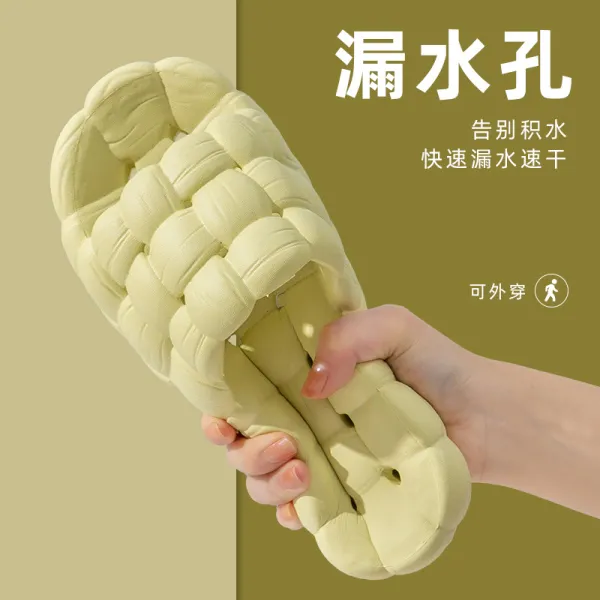 浴室拖鞋女防滑洗澡漏水速干卫生间专用软底镂空居家室内凉拖鞋夏