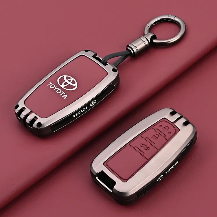 适用于丰田金属全包钥匙套八代凯美瑞23款威兰达24款荣放高档壳扣