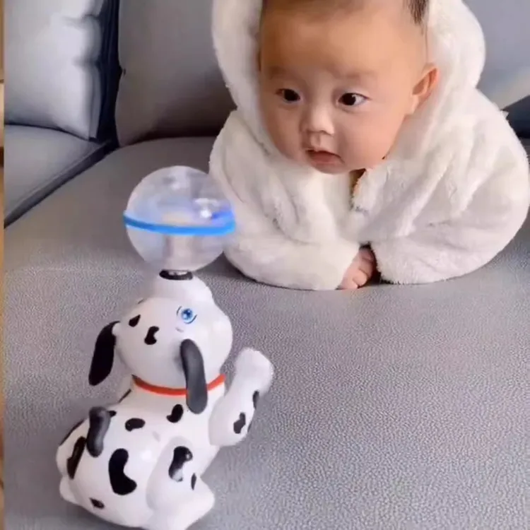 新生儿顶球狗婴幼儿0-3-6三四个月小孩练习抬头宝宝哄娃神器玩具