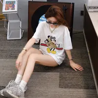  【K】2025春夏刺绣米奇短袖T恤新款D2022