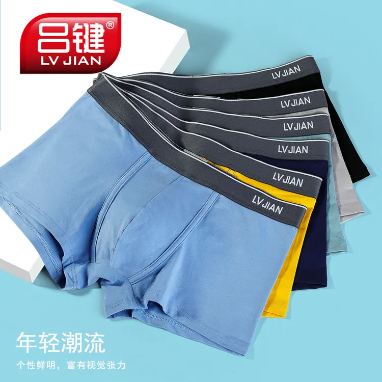 LVJIAN/吕键【粉丝专享】男士内裤透气平角四角裤男生短裤