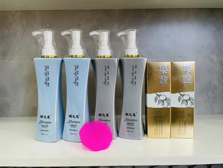 顺之美洗发乳-控油去屑混搭-每单4瓶-送2支果酸-洗发水蓬松止痒