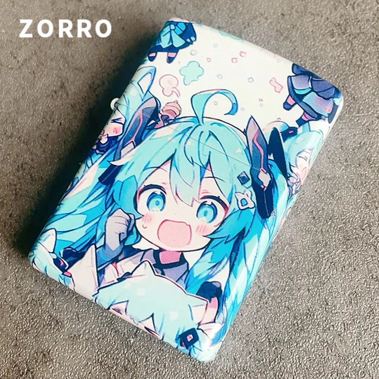 ZORRO打火机正版潮玩初音未来官方正品彩印防风赠礼时尚女士可爱