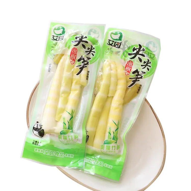 园泡椒尖尖笋泡椒味笋尖竹笋嫩笋笋干新鲜脆笋即食小包装零食1g笋