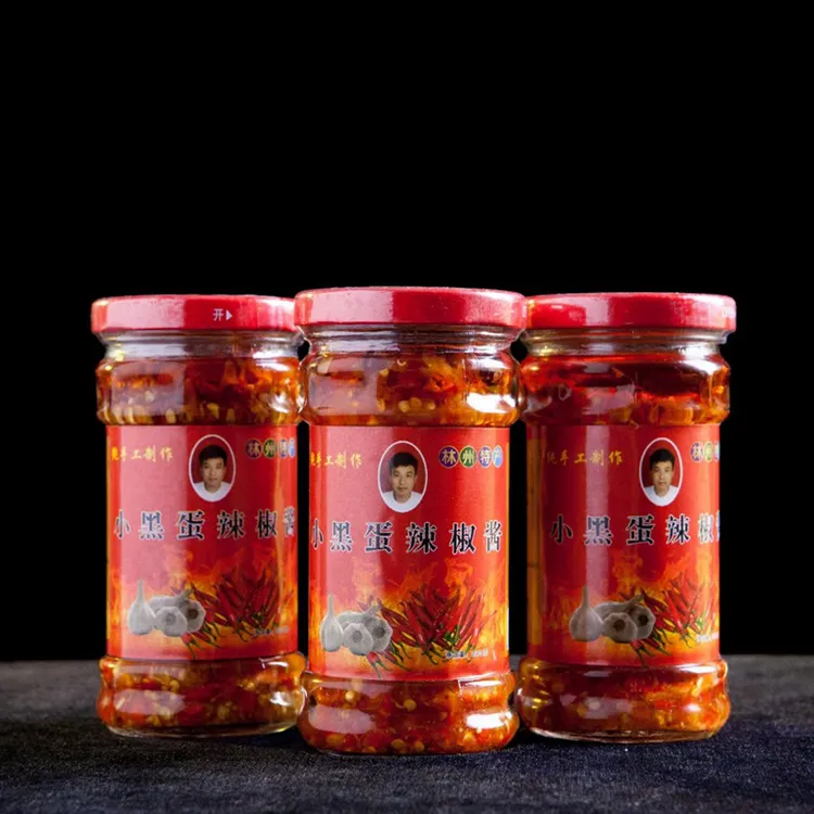 林州红旗渠特产小黑蛋传统香椿酱河南秘制特辣香下饭菜剁椒蜂糖李