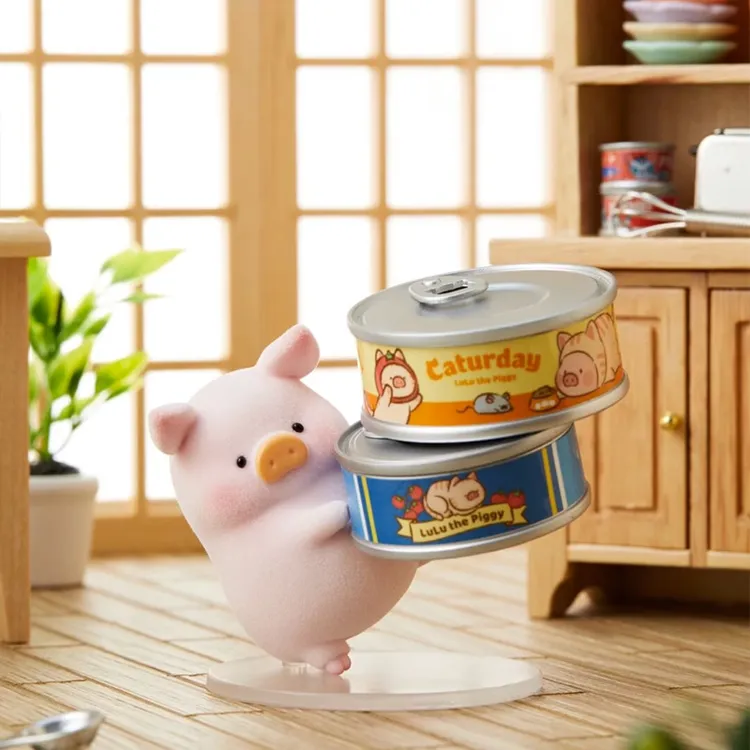 52toys罐头猪lulu猪经典系列第3弹猪咪的休闲日系列盲盒手办礼物
