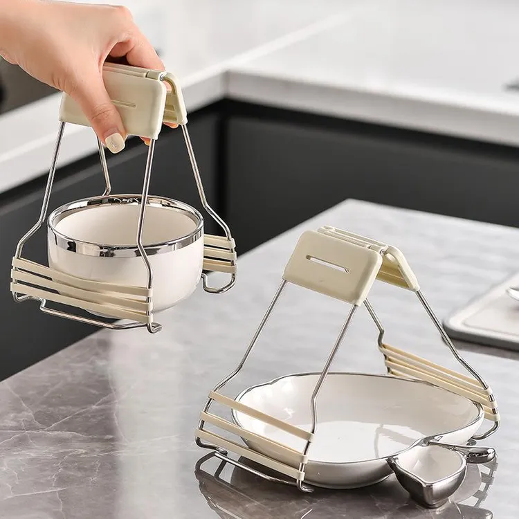 家用创意多功能夹锅垫蒸菜蒸盘异形厨房用防滑神器蒸锅防烫夹