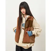 章鱼家【春秋叠穿】户外马夹背心女登山绒拼接撞色新款马甲octopusm