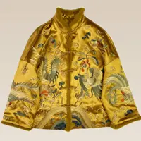 新中式国风气质高级感银灰色冬款外套20987—小黎