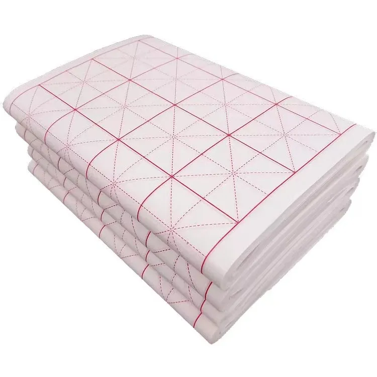 加厚米字格宣纸半生半熟书法专用纸初学者毛笔字练习纸白色书法纸