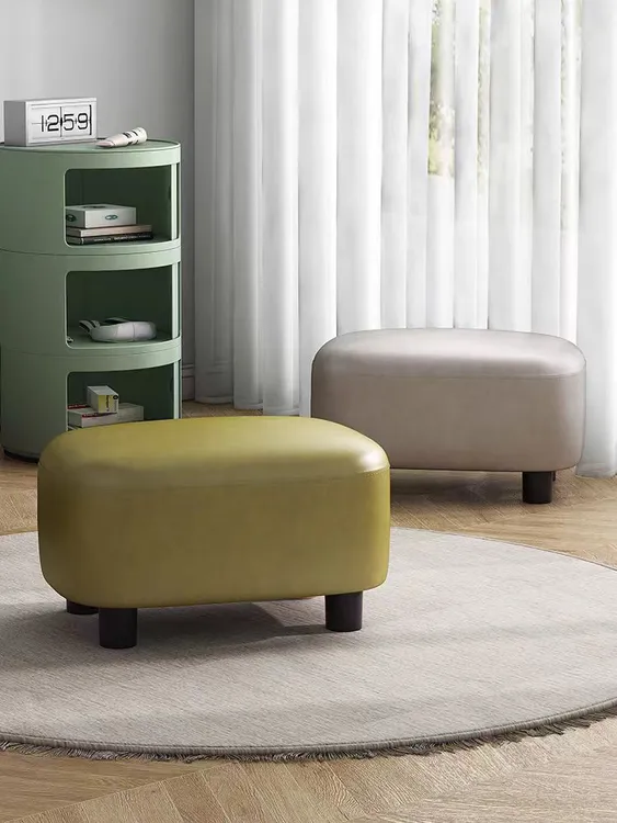 糖果小凳子门口换鞋凳创意软包方凳网红可爱家用简约客厅沙发矮凳