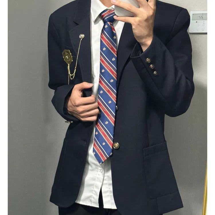 今治图南原创日系学院风三色两粒扣DK制服套装校供感全套青少年