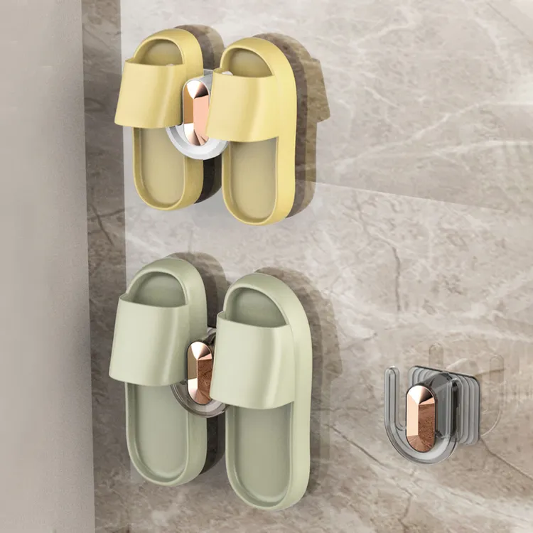 浴室拖鞋架免打孔壁挂卫生间置物架厕所沥水挂钩架子收纳神器挂架