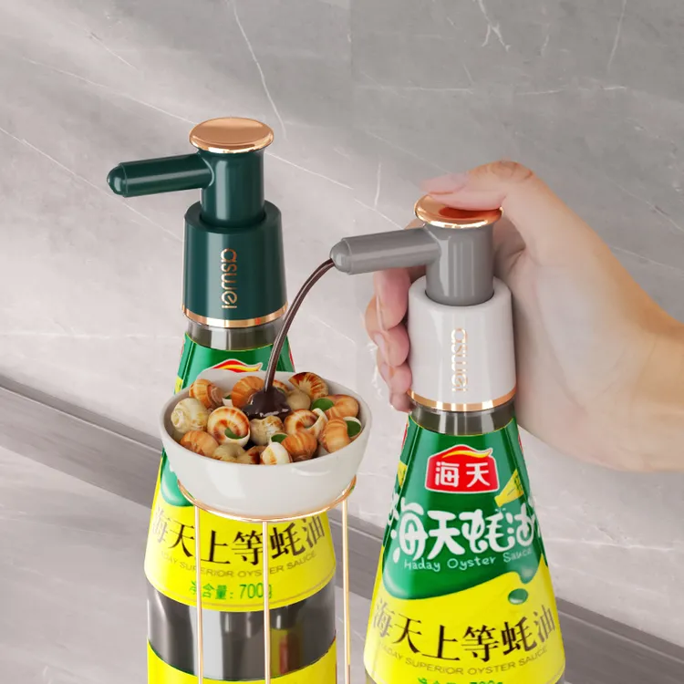 蚝油瓶按压器手压式耗油挤压嘴通用气压式泵头家用油瓶嘴神器专用