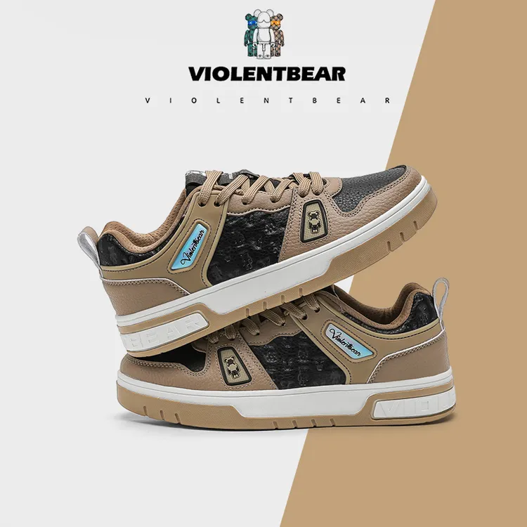 Violentbear/暴力熊新款轻奢时尚ins休闲百搭情侣低帮板鞋6669