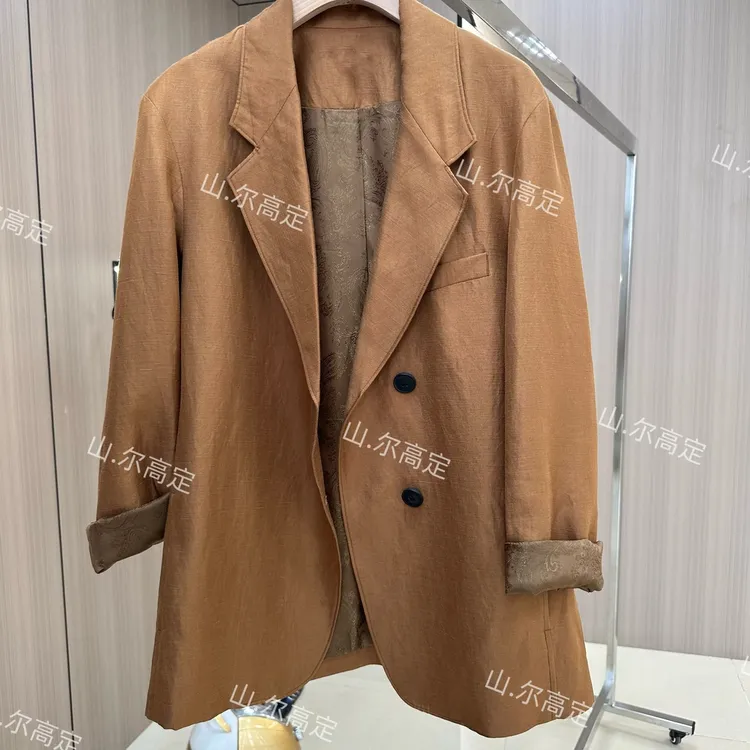 山.尔【向卿】纸片人老钱亚麻透气高奢西装#66