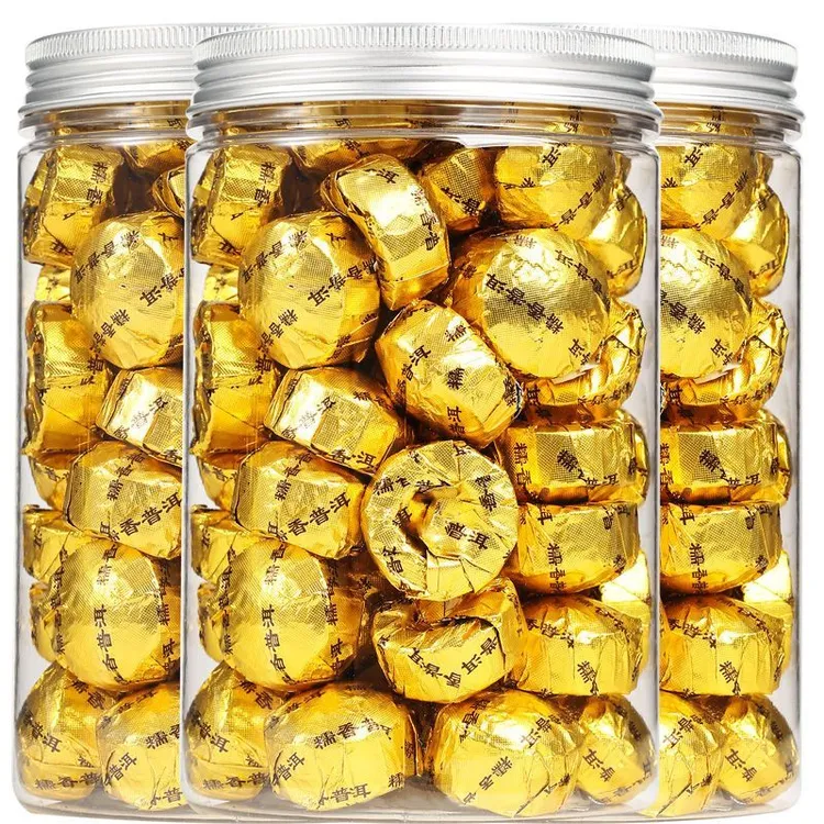 云南糯米香普洱茶小沱茶云南熟茶叶小金沱茶叶小粒小沱茶送礼罐装