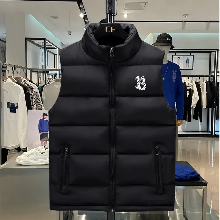 纯色棉马甲秋冬季外穿男士2025新款背心马夹加厚保暖棉衣服